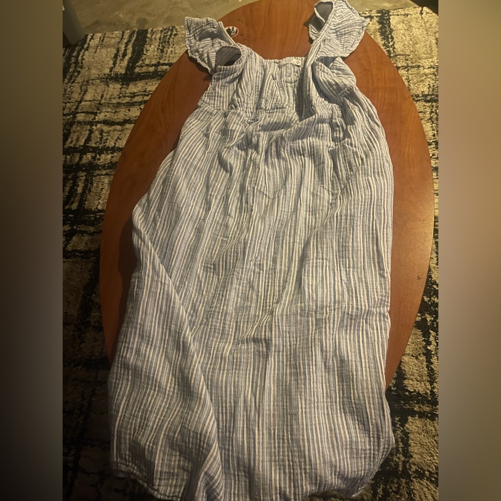 Time and Tru Blue and White Striped Summer Dress